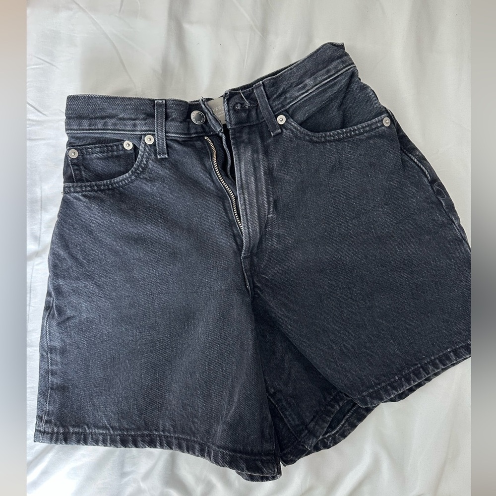Everlane Charcoal Denim Shorts